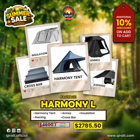 Rooftop Tent Package Harmony  2-3 Person